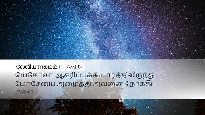 லேவியராகமம் 1:1 TAMIRV Bible Verse Image