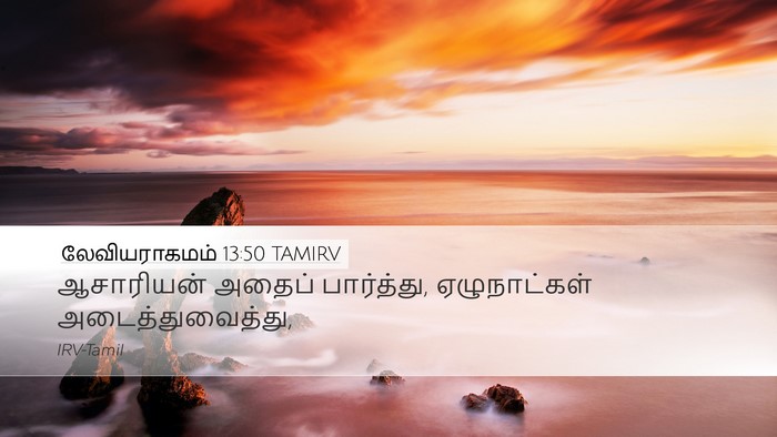 லேவியராகமம் 13:50 TAMIRV Bible Verse Image