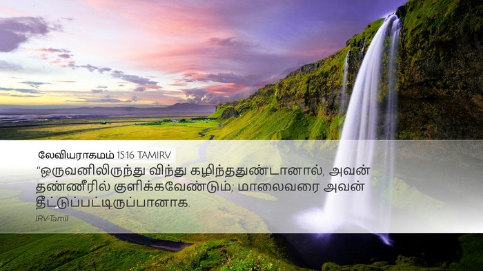 லேவியராகமம் 15:16 TAMIRV Bible Verse Image