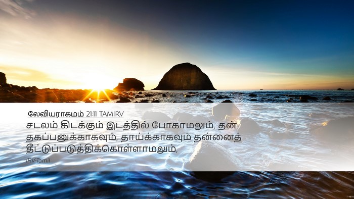 லேவியராகமம் 21:11 TAMIRV Bible Verse Image