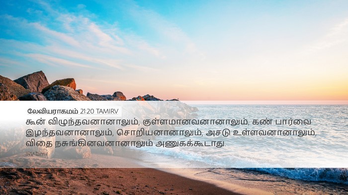 லேவியராகமம் 21:20 TAMIRV Bible Verse Image