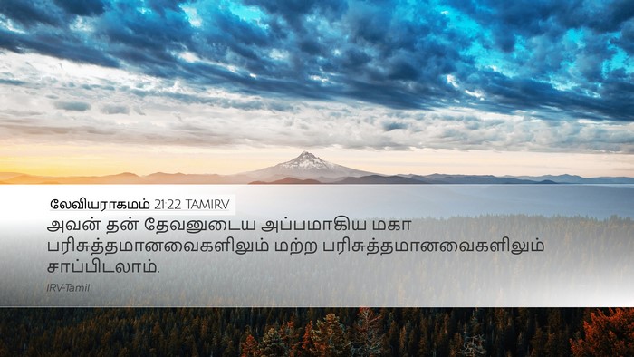 லேவியராகமம் 21:22 TAMIRV Bible Verse Image