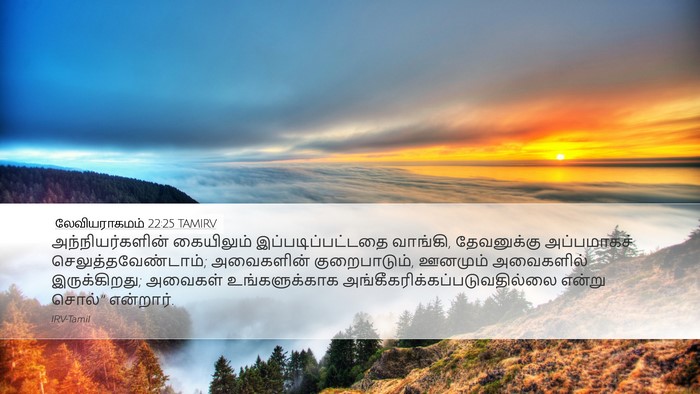 லேவியராகமம் 22:25 TAMIRV Bible Verse Image