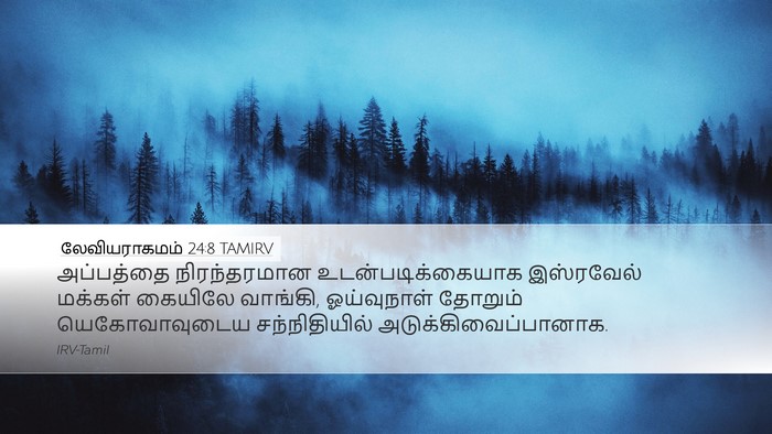 லேவியராகமம் 24:8 TAMIRV Desktop Wallpaper - அப்பத்தை - Desktop Bible Verse Wallpaper