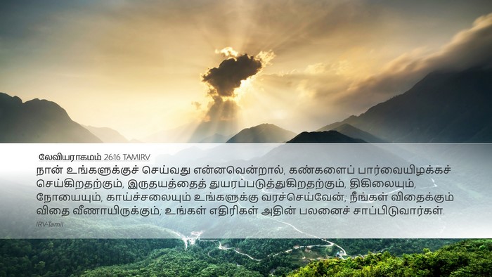 லேவியராகமம் 26:16 TAMIRV Bible Verse Image