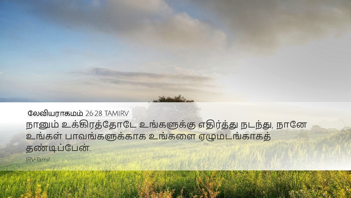 லேவியராகமம் 26:28 TAMIRV Bible Verse Image
