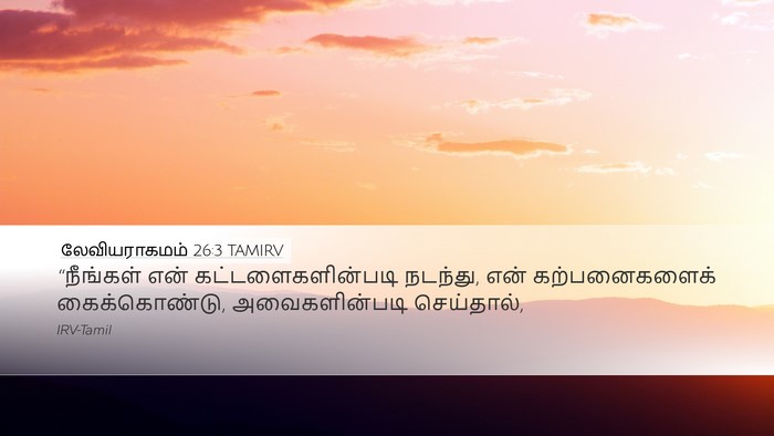 லேவியராகமம் 26:3 TAMIRV Bible Verse Image