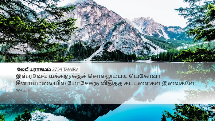 லேவியராகமம் 27:34 TAMIRV Bible Verse Image