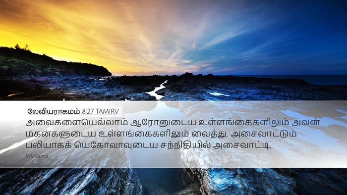 லேவியராகமம் 8:27 TAMIRV Bible Verse Image