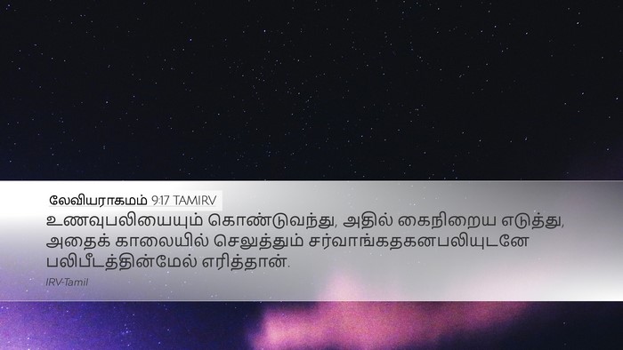 லேவியராகமம் 9:17 TAMIRV Bible Verse Image