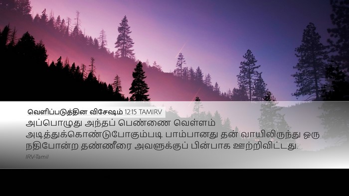 வெளிப்படுத்தின விசேஷம் 12:15 TAMIRV Bible Verse Image