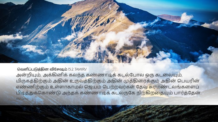 வெளிப்படுத்தின விசேஷம் 15:2 TAMIRV Bible Verse Image