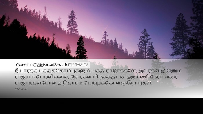 வெளிப்படுத்தின விசேஷம் 17:12 TAMIRV Bible Verse Image