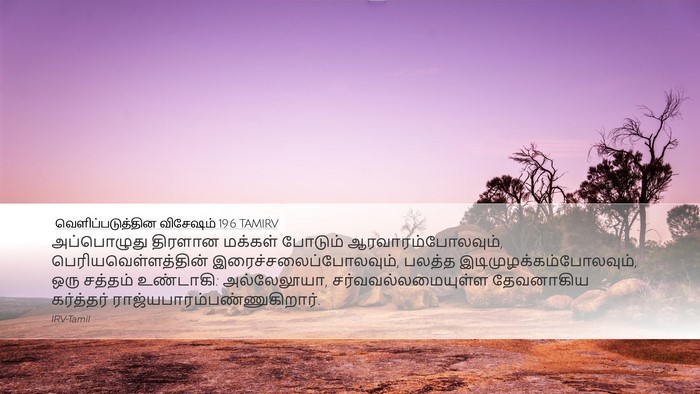 வெளிப்படுத்தின விசேஷம் 19:6 TAMIRV Bible Verse Image
