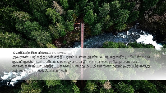 வெளிப்படுத்தின விசேஷம் 6:10 TAMIRV Bible Verse Image