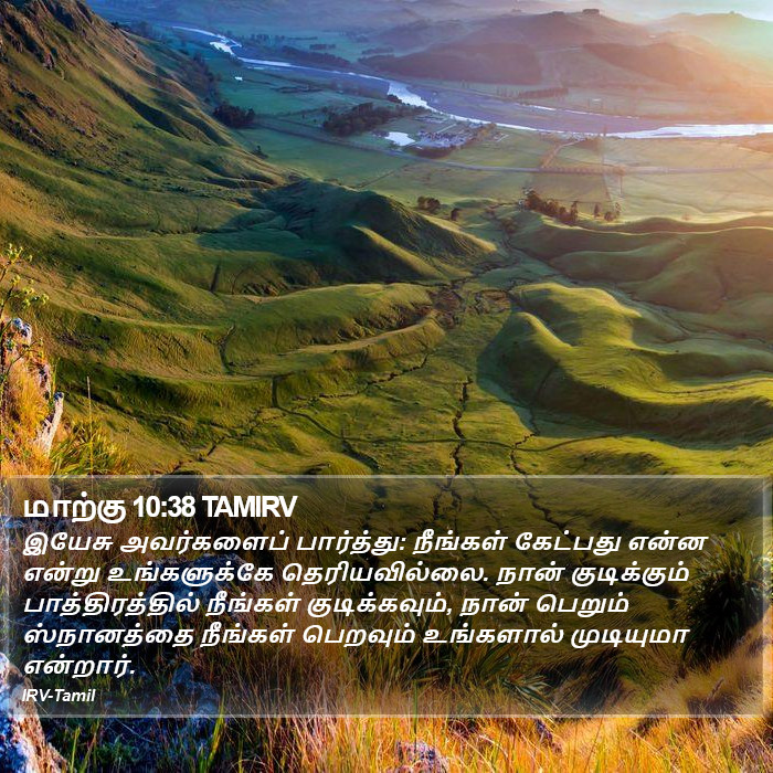 மாற்கு 10:38 TAMIRV - இயேசு அவர்களைப்