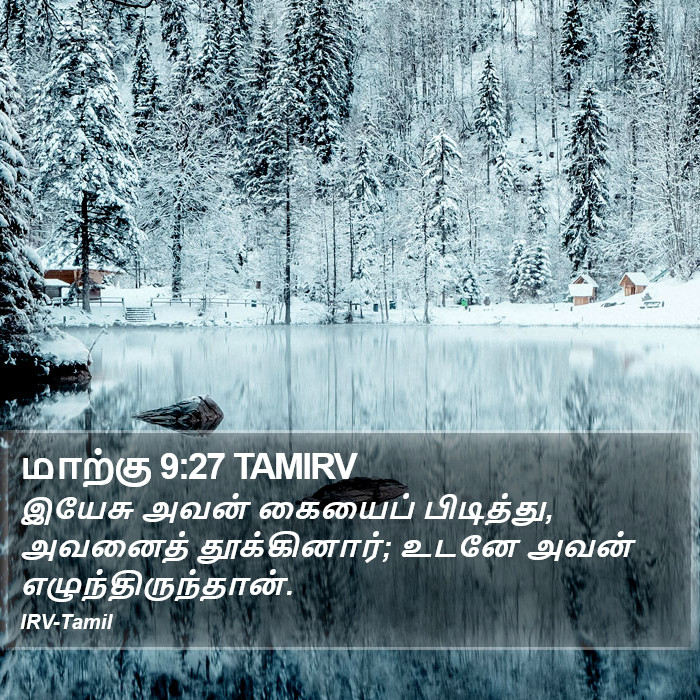 மாற்கு 9:27 TAMIRV - இயேசு அவன் கையைப்