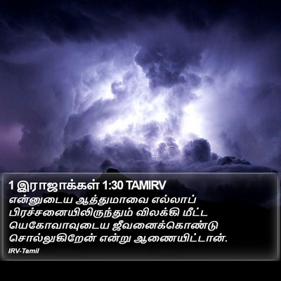 1 இராஜாக்கள் 1:30 TAMIRV Bible Verse Image
