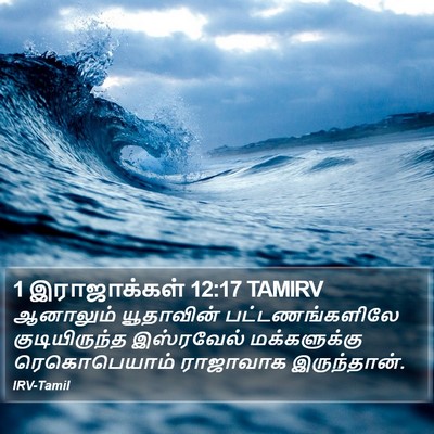 1 இராஜாக்கள் 12:17 TAMIRV Bible Verse Image