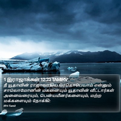 1 இராஜாக்கள் 12:23 TAMIRV Bible Verse Image