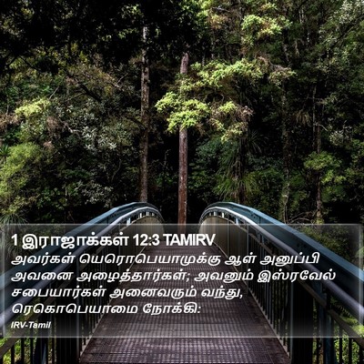 1 இராஜாக்கள் 12:3 TAMIRV Bible Verse Image
