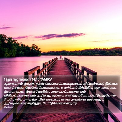 1 இராஜாக்கள் 14:10 TAMIRV Bible Verse Image