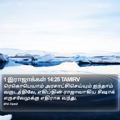 1 இராஜாக்கள் 14:25 TAMIRV Bible Verse Image