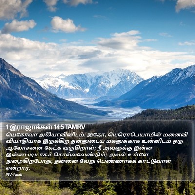 1 இராஜாக்கள் 14:5 TAMIRV Bible Verse Image