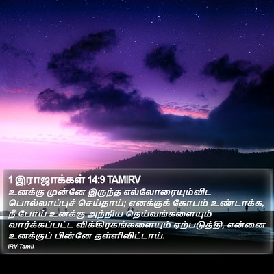 1 இராஜாக்கள் 14:9 TAMIRV Bible Verse Image