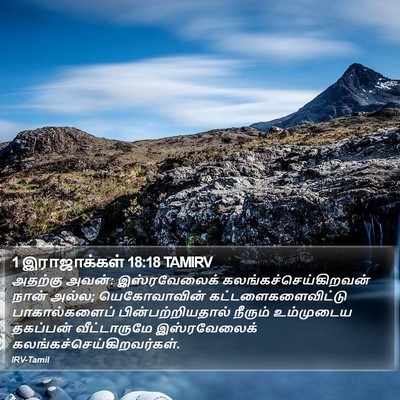 1 இராஜாக்கள் 18:18 TAMIRV Bible Verse Image