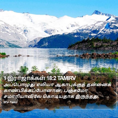 1 இராஜாக்கள் 18:2 TAMIRV Bible Verse Image