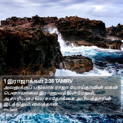1 இராஜாக்கள் 2:35 TAMIRV Bible Verse Image