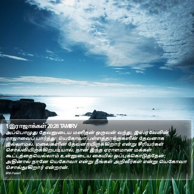 1 இராஜாக்கள் 20:28 TAMIRV Bible Verse Image