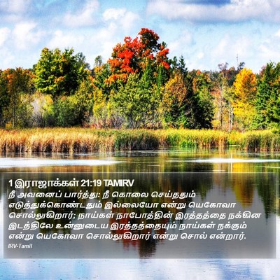 1 இராஜாக்கள் 21:19 TAMIRV Bible Verse Image