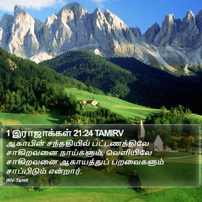 1 இராஜாக்கள் 21:24 TAMIRV Bible Verse Image