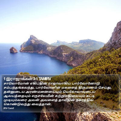 1 இராஜாக்கள் 3:1 TAMIRV Bible Verse Image