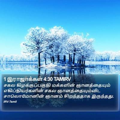 1 இராஜாக்கள் 4:30 TAMIRV Bible Verse Image