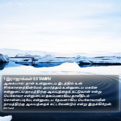 1 இராஜாக்கள் 5:5 TAMIRV Bible Verse Image