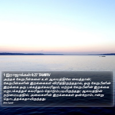 1 இராஜாக்கள் 6:27 TAMIRV Bible Verse Image