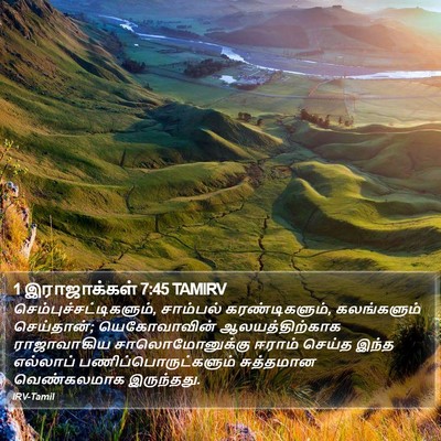 1 இராஜாக்கள் 7:45 TAMIRV Bible Verse Image