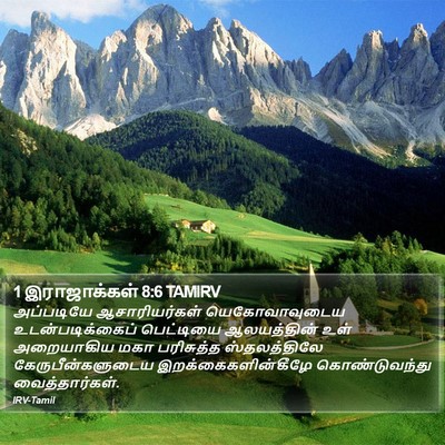 1 இராஜாக்கள் 8:6 TAMIRV Bible Verse Image