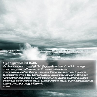 1 இராஜாக்கள் 8:64 TAMIRV Bible Verse Image