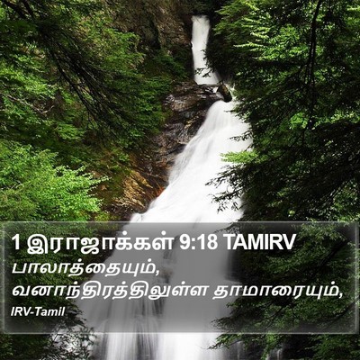 1 இராஜாக்கள் 9:18 TAMIRV Bible Verse Image