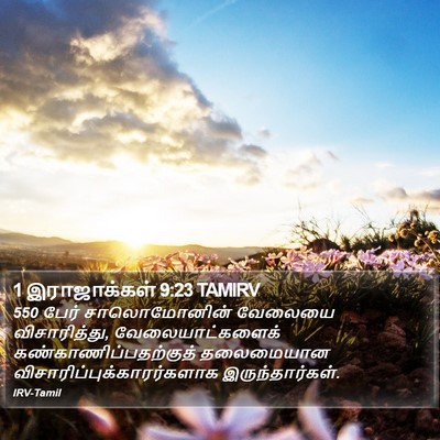 1 இராஜாக்கள் 9:23 TAMIRV Bible Verse Image