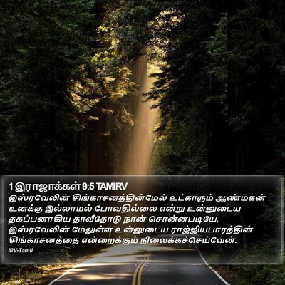 1 இராஜாக்கள் 9:5 TAMIRV Bible Verse Image