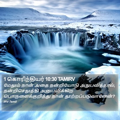 1 கொரிந்தியர் 10:30 TAMIRV Bible Verse Image