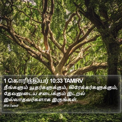 1 கொரிந்தியர் 10:33 TAMIRV Bible Verse Image