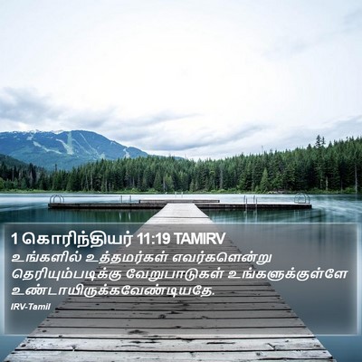 1 கொரிந்தியர் 11:19 TAMIRV Bible Verse Image