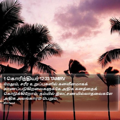 1 கொரிந்தியர் 12:23 TAMIRV Bible Verse Image