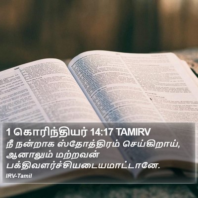 1 கொரிந்தியர் 14:17 TAMIRV Bible Verse Image